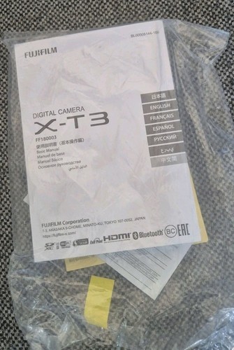 Fujifilm manuale - x-t3,