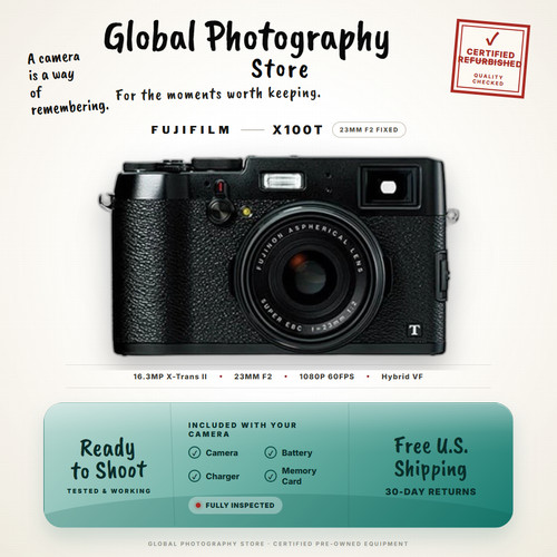 Fujifilm x100t nero classico - x100t,