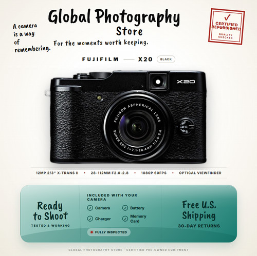 Fujifilm x20 nero 4x - fujifilm, 12