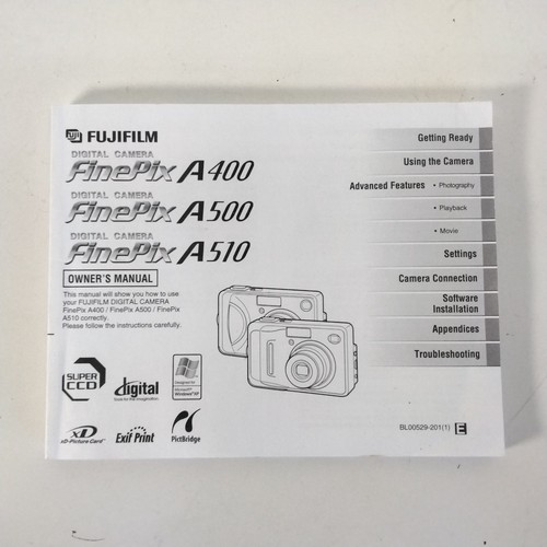 Fujifilm finepix a400 - fujifilm, manuale